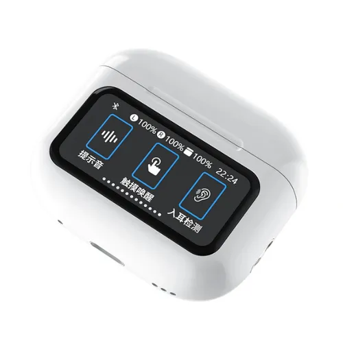 Wiwu T23 Display Screen TWS ANC Airbuds White