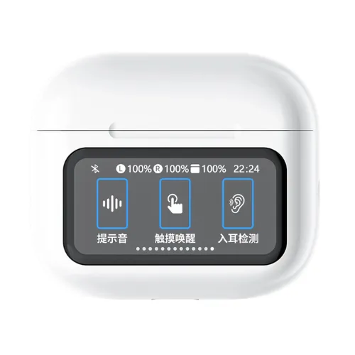 Wiwu T23 Display Screen TWS ANC Airbuds White