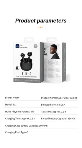 Wiwu T31 ENC Earbuds