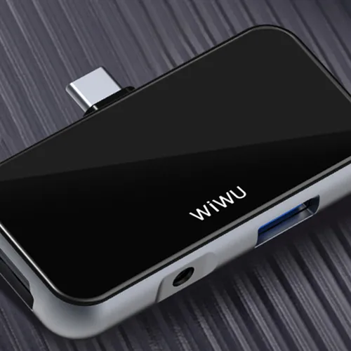 WiWU T5 Pro 4-in-1 USB Type-C Hub Adapter