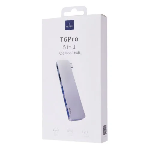 WIWU T6 Pro 5 in 1 USB Type-C Hub