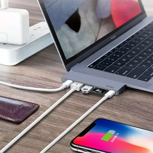 WiWU T8 7-in-1 USB Type-C Hub Adapter