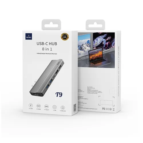 WiWU T9 8-in-1 Type-C Hub Adapter