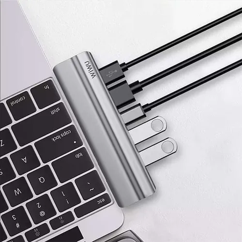 WiWU T9 Ethernet 8-in-1 USB Type-C Hub Adapter