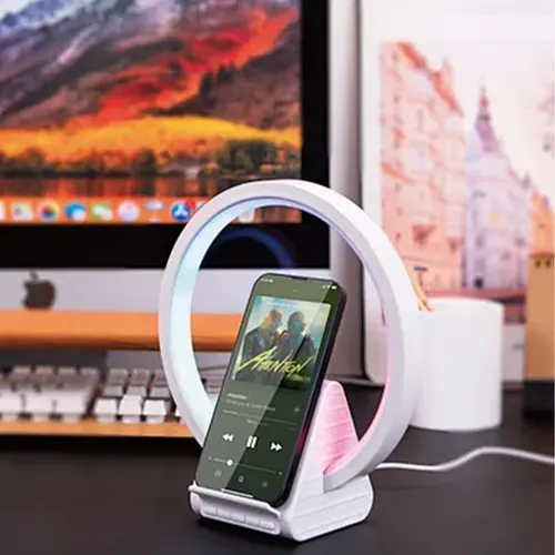 WiWU W021 2 in 1 Wireless Charger With Light Speaker