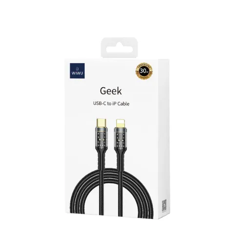 Wiwu WI-C016 Geek Series Type-C To Lightning PD Data Cable 30W 1.2 Meters