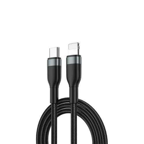 Wiwu WI-C017 Concise 30W Type-C To Lightning Charging Cable 2m - black