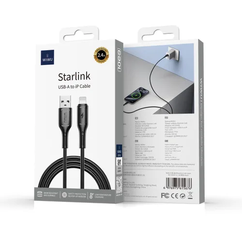 Wiwu Wi-C042E Starlink USB To Lightning Cable 1m
