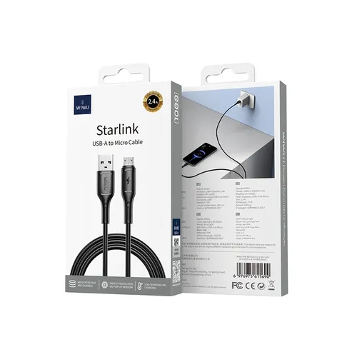 WiWU Wi-C042E Starlink USB to Micro Cable