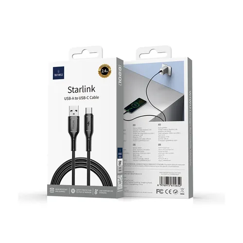 Wiwu Wi-C042E Starlink USB To Type-C 1m Cable 