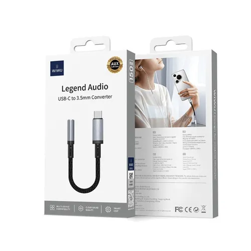 Wiwu Wi-C047L Legend Series Lightning To 3.5mm Aux Converter Audio Adapter