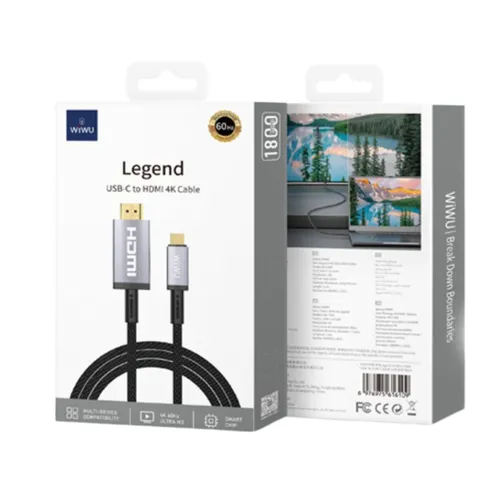 Wiwu Wi-C049 Legend Series Type-C To HDMI Cable Black