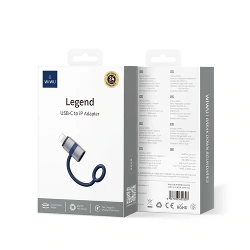 WiWU WI-C052 Legend Lightning to USB-C Adapter