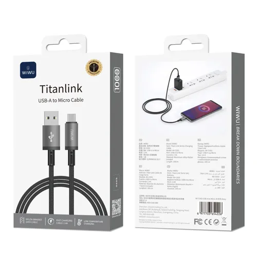 Wiwu WI-C053 Titanlink USB To Micro Cable 1m