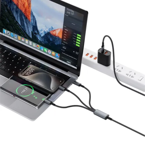 Wiwu WI-C059 Titanlink USB-Type-C-Lightning-Micro Cable 1.2m Gray