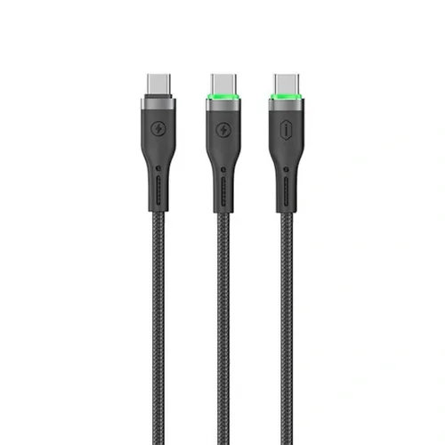 WiWU Wi-C071 Oringlink Type-C to Dual Type-C Cable 1.2M - Black