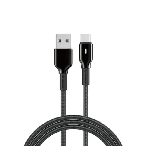 WiWU WI-C073 Duralink Nylon USB To Type-C Cable 1m - Black