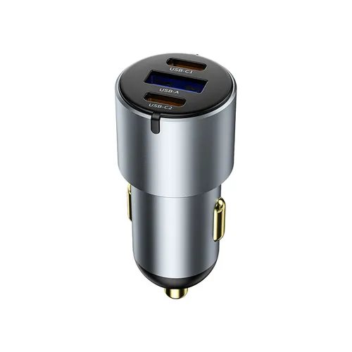 WiWU WI-CC032 Nano Pro 60W 1*USB-A + 2*USB-C Car Charger