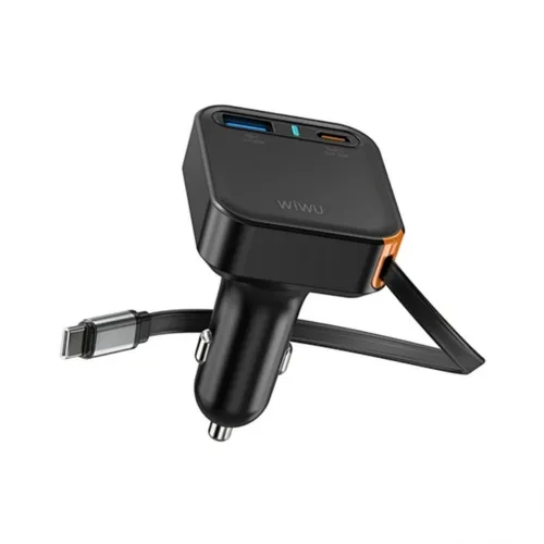 WiWU Wi-CC033 Helix 65W PD USB &amp; Type-C Fast Car Charger