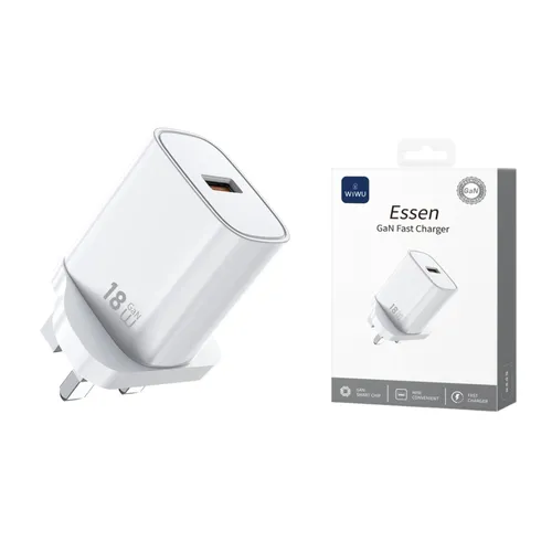 Wiwu Wi-G006 Essen 18w USB Fast Charger White UK