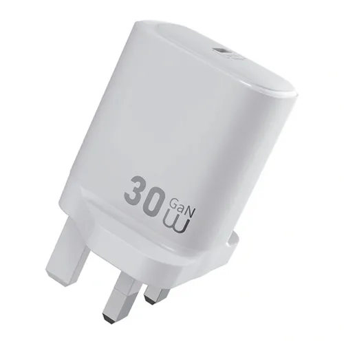 Wiwu WI-G008 30w Essen Gan Fast Charger White 3pin