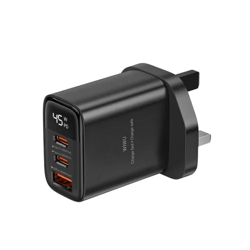 Wiwu Wi-G011 Firefly 45w PD Gan Fast Charger Black UK
