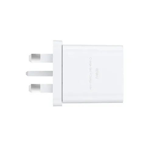 WIWU WI-G023 Essen Fast Charger + Type-C Cable Combo (UK Plug, White)