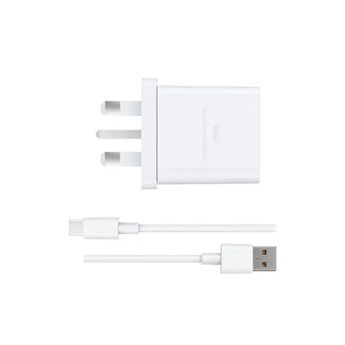 WiWU WI-G023 Essen UK Charger + USB-C Cable Combo