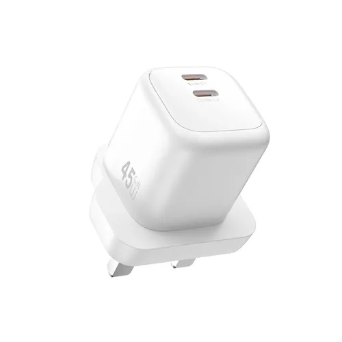 WiWU Wi-G025 Cube 45W 2C PD Fast Charge Travel Adapter Combo