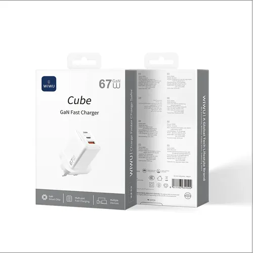 WiWU Wi-G026 Cube 67W 2C+A GaN Fast Charger
