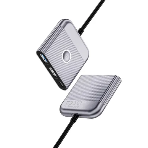 Wiwu WI-HB002 Travelling 3 In 1 USB-C Hub Gray