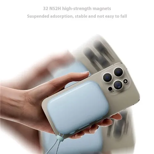 WiWU Wi-P041 Hanging Wireless Powerbank With Type-C Cable 10000mAh