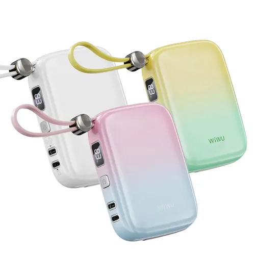 Wiwu WI-P042 10000mAH Power Bank Monaco Pearl Gradient Color