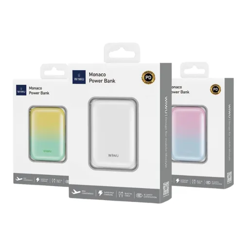 Wiwu WI-P042 10000mAH Powerbank Monaco Pearl Gradient Color