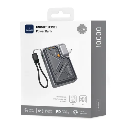 Wiwu WI-P057 35w 10000mAh Knight Series Powerbank Black