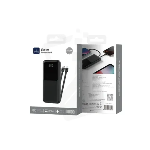 WiWU Wi-P081 22.5W 10000mAh Essen Power Bank – Black