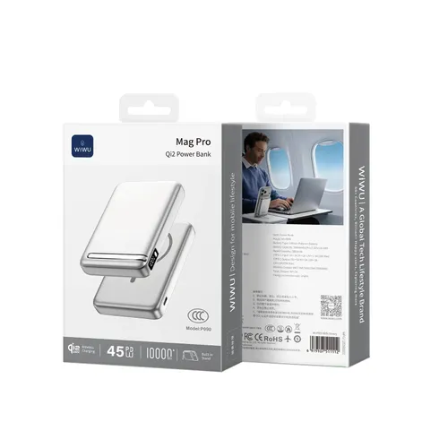 WiWU Wi-P090 Mag Pro Qi2 25W Magnetic Wireless Power Bank