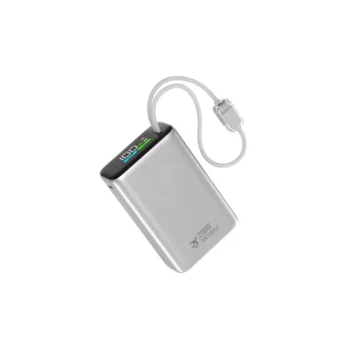 WiWU Wi-P092 Power Plus Series 45W 20000mAh Power Bank With Built-in Cable