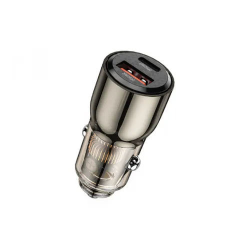 Wiwu Wi-QC012 95W Geek Car Charger Clear - Black