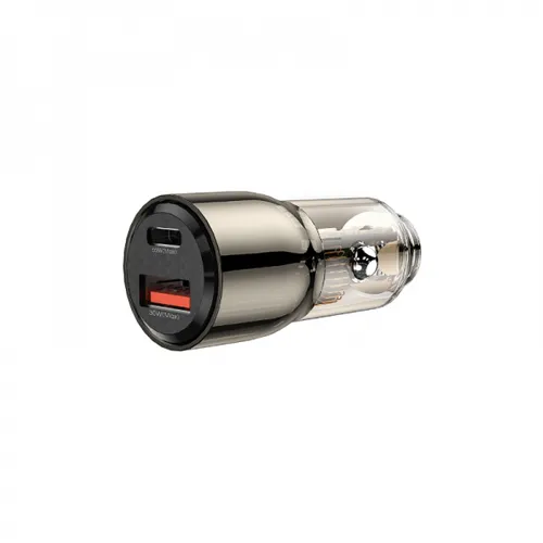 Wiwu Wi-QC012 95W Geek Car Charger Clear - Black
