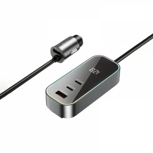 WiWU WI-QC014 Extend 120W Dual USB-A + Dual USB-C Car Charger