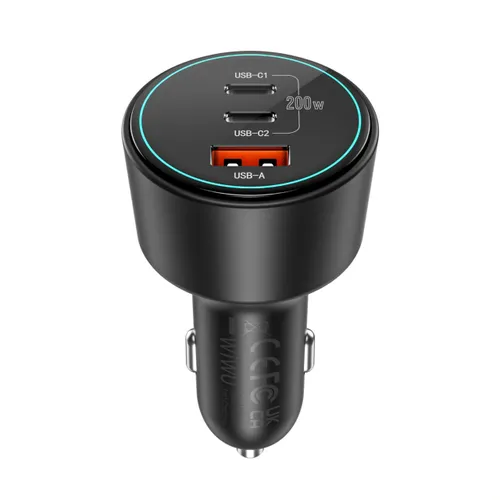 Wiwu Wi-QC026 200W Starship Car Charger Black
