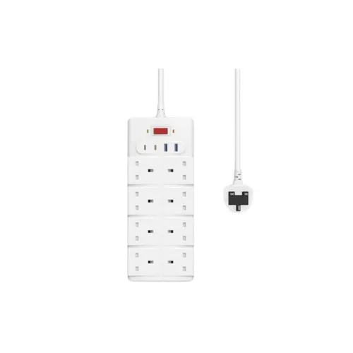 WiWU Wi-S009 PS842 20W GaN 12 in 1 Desktop Power Strip with USB C and AC Outlets