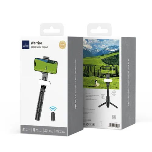 Wiwu Wi-SE013 Telescopic Tripod with Fill Light and Mini Selfie Stick