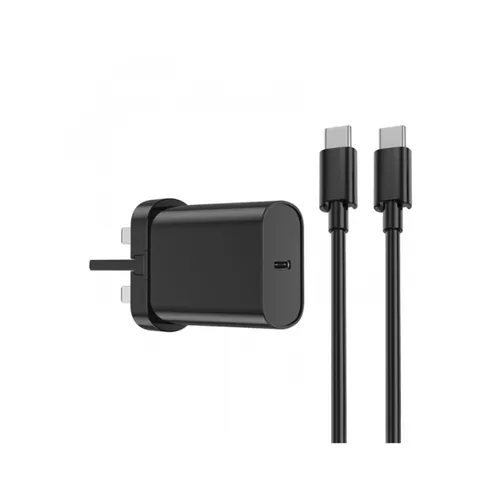 Wiwu WI-U001 Quick 2 in 1 20W C-C PD Fast Charger – Black