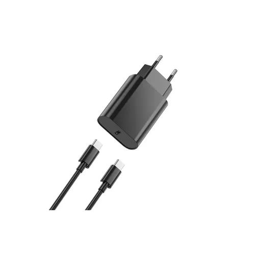 Wiwu WI-U001 Quick 2 in 1 20W C-C PD Fast Charger - Black