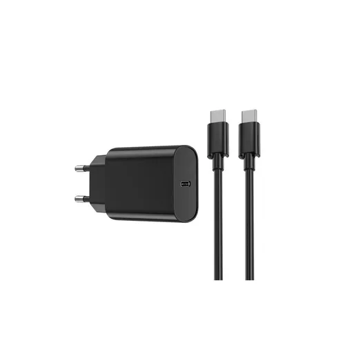 Wiwu WI-U001 Quick 2 in 1 20W C-C PD Fast Charger - Black