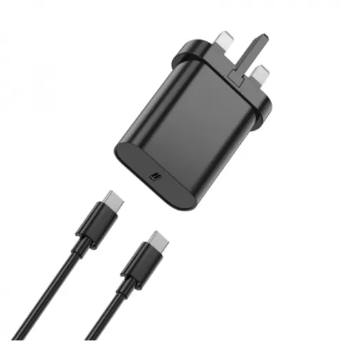 Wiwu Wi-U001 Quick Fast Charger 20w PD With Type-C To Lightning Cable - Black