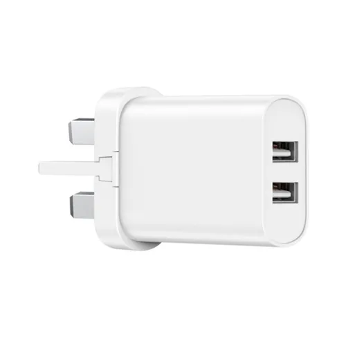 WiWU WI-U003 Dual USB-A UK 3 Pin Fast Charger