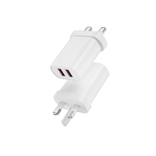 WiWU WI-U003 Dual USB-A UK 3 Pin Fast Charger